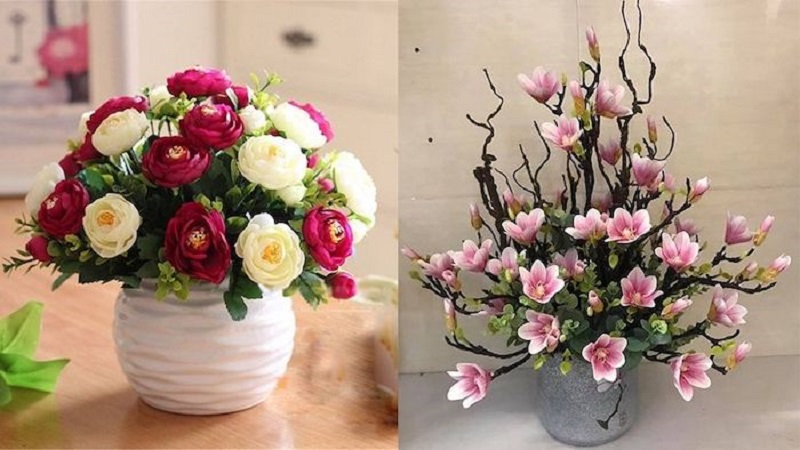 Beautifully designed artificial flowers