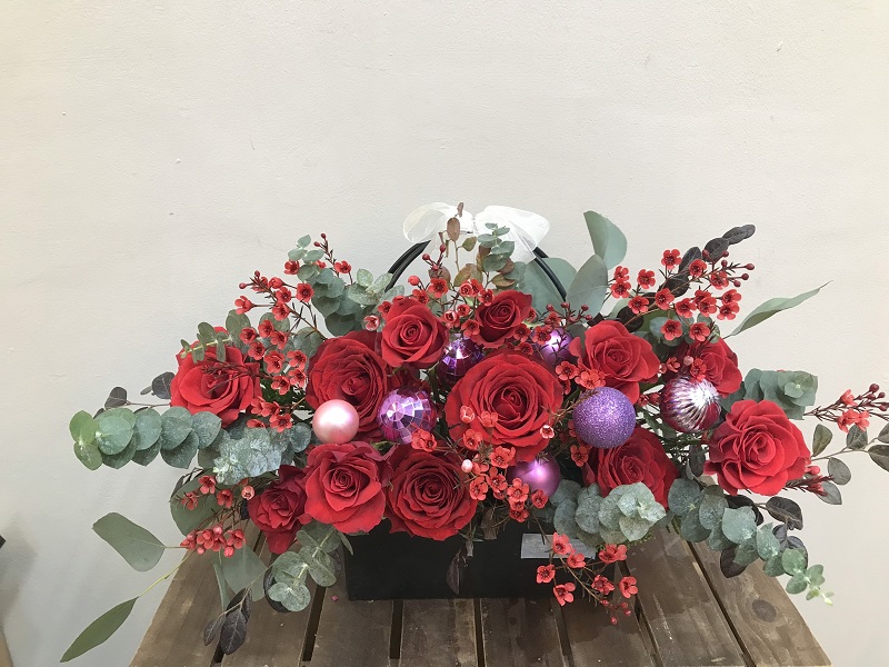 Christmas flower arrangements